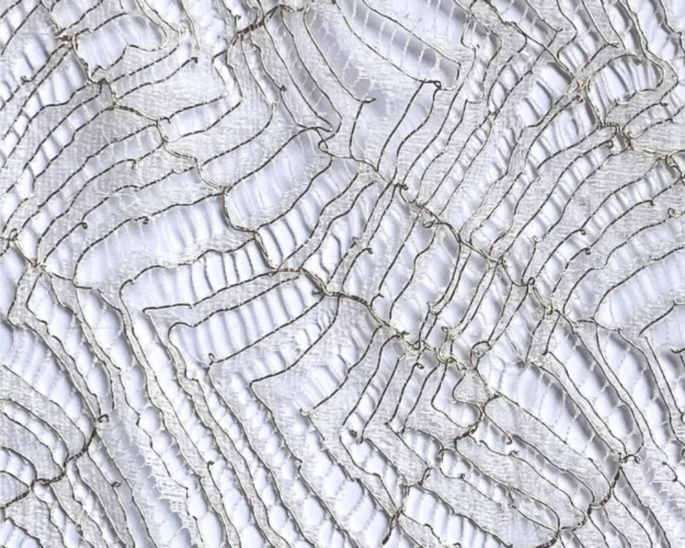 Dentelle de Calais-Caudry® verte matière française certifiée Gaïanne