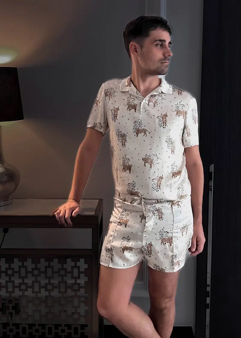 Pyjama shorts luxury silk