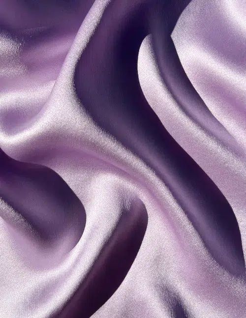 purple silk satin lilac made in france