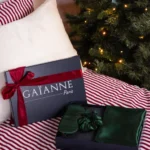 Idée cadeau de noël coffret soie vert