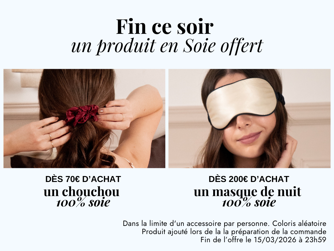 promo chouchou masque soie minuit