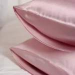 taie oreiller en soie française rose