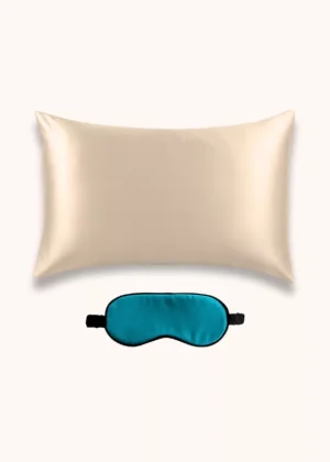 coffret cadeau taie d oreiller en soie star academy bleu