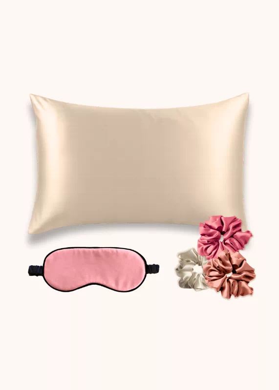 coffret cadeau taie d oreiller en soie star academy rose