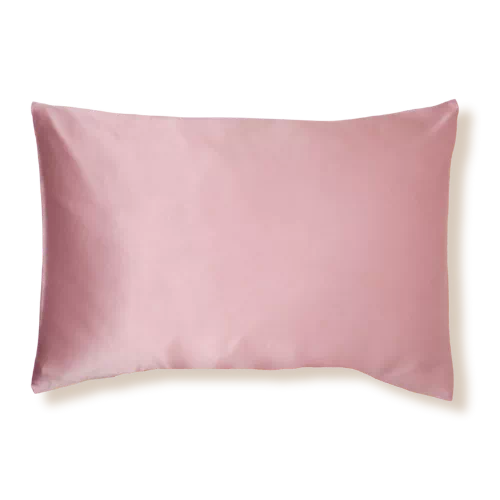 cadeau taie oreiller en soie fete des mères bois de rose