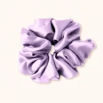 Chouchou en soie violet lilas anti-frisottis