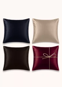 Coffret de 4 taies d’oreiller en soie de mûrier, différentes couleurs, offre 3+1 offerte – Gaïanne Paris