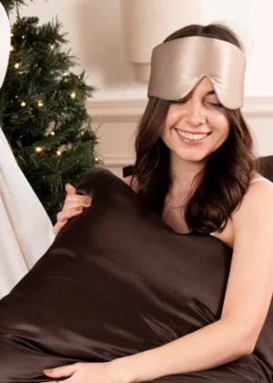 Masque bandeau soie de mûrier naturelle idée cadeau Noël