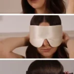 masque bandeau soie en action video