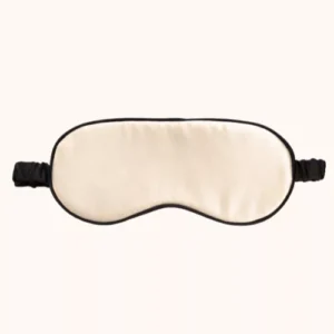 Masque de sommeil champagne en soie française