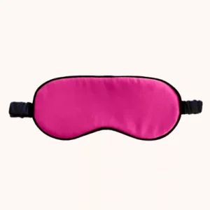 Masque de Nuit en 100% Soie de mûrier - Fabriqué en France - Rose Fuchsia