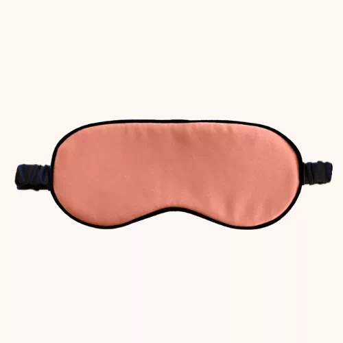 Masque de sommeil terracotta en soie naturelle