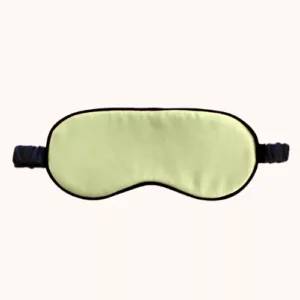 Masque de sommeil vert amande en soie