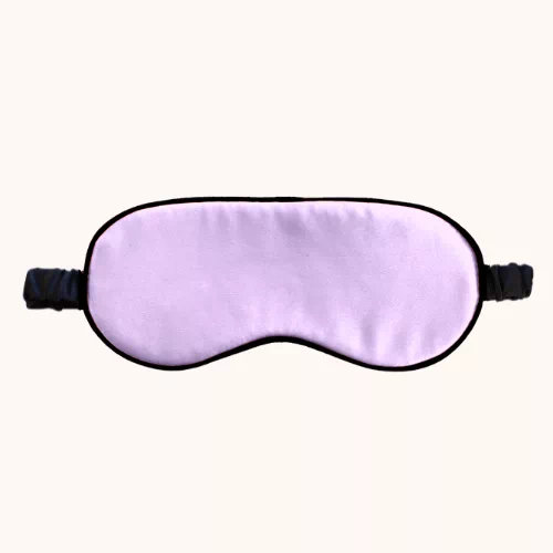 Masque en soie violet lilas pour la nuit