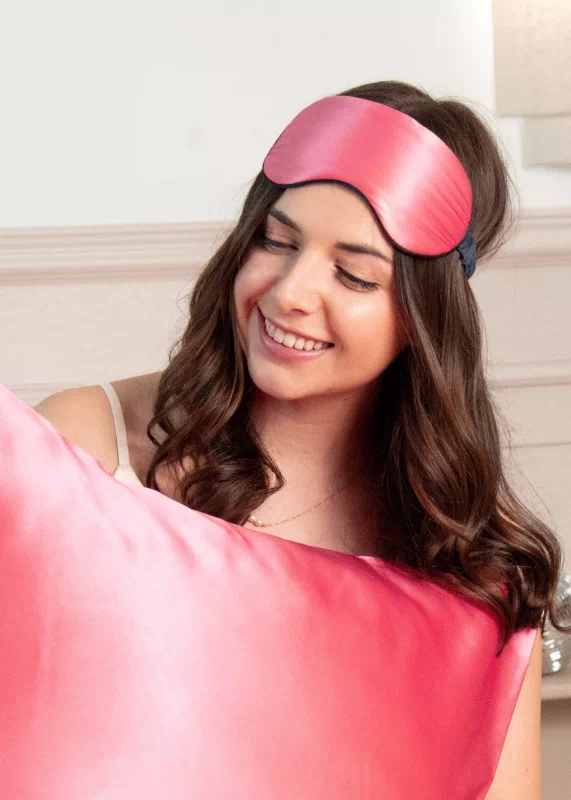 masque de sommeil soie corail ultra doux made in France