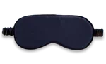Masque de nuit classique en soie bleu nuit