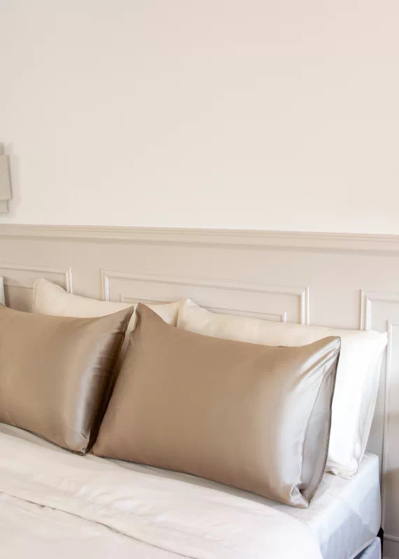 Taie d’oreiller Taupe Made in France