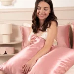 taie d oreiller en soie vieux rose