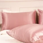 Taie d’oreiller en soie Bois de rose – Made in France