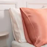 taie d’oreiller en soie de mûrier terracotta haut de gamme