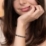 bracelet en perles d eau douces bleu