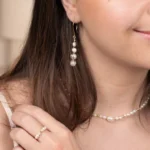 collier femme en perles blanches made in france