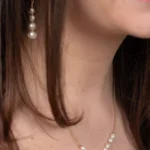 collier femme en perles blanches made in france