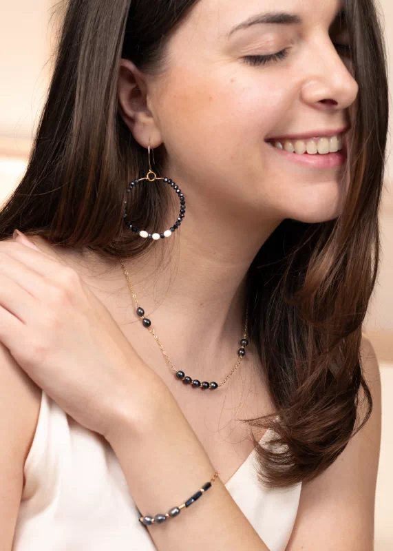 parure bijoux femme en or lamine