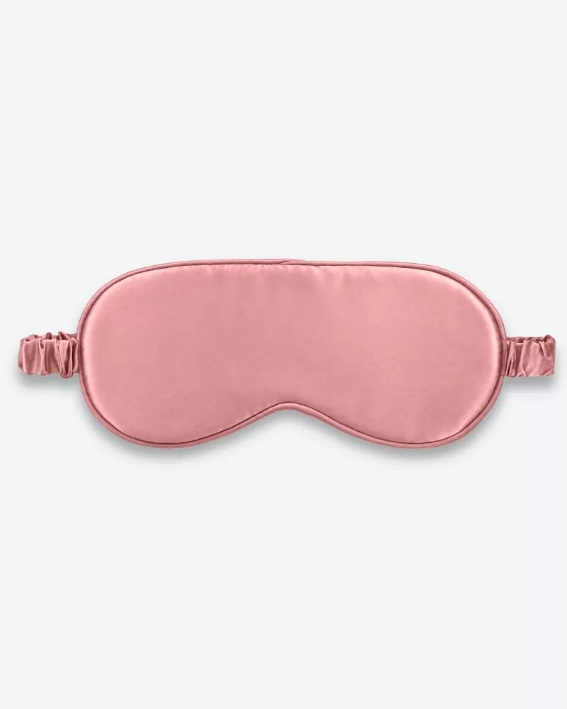Masque de nuit en soie bois de rose