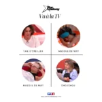 Masques de nuit en soie GAÏANNE présentés à la télévision