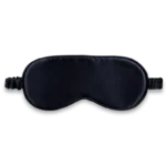Masque de nuit en soie bleu nuit