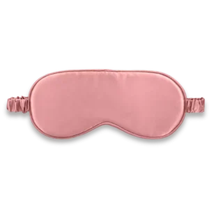 Masque de nuit en soie bois de rose