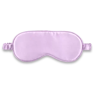 Masque de nuit en soie lilas