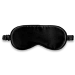 Masque de nuit en soie noir