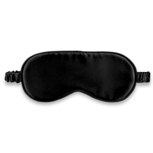 Masque de nuit en soie noir