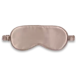 Masque de nuit en soie taupe