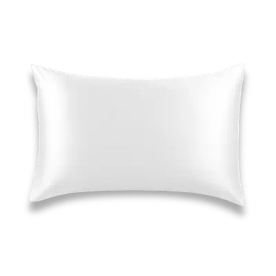 Taie d'oreiller en soie GAÏANNE coloris blanc