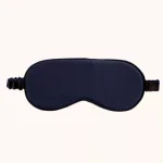 Masque sommeil soie bleu nuit