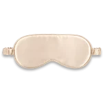 Masque de nuit en soie champagne